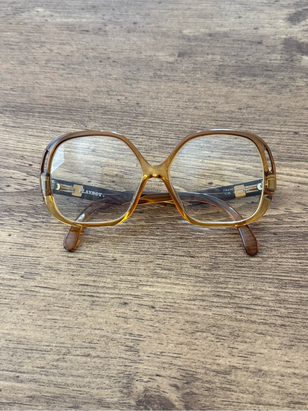 Vintage 1960s Playboy Optyl Elsa 4506 Butterfly Glasses FRAMES Austria 52-16